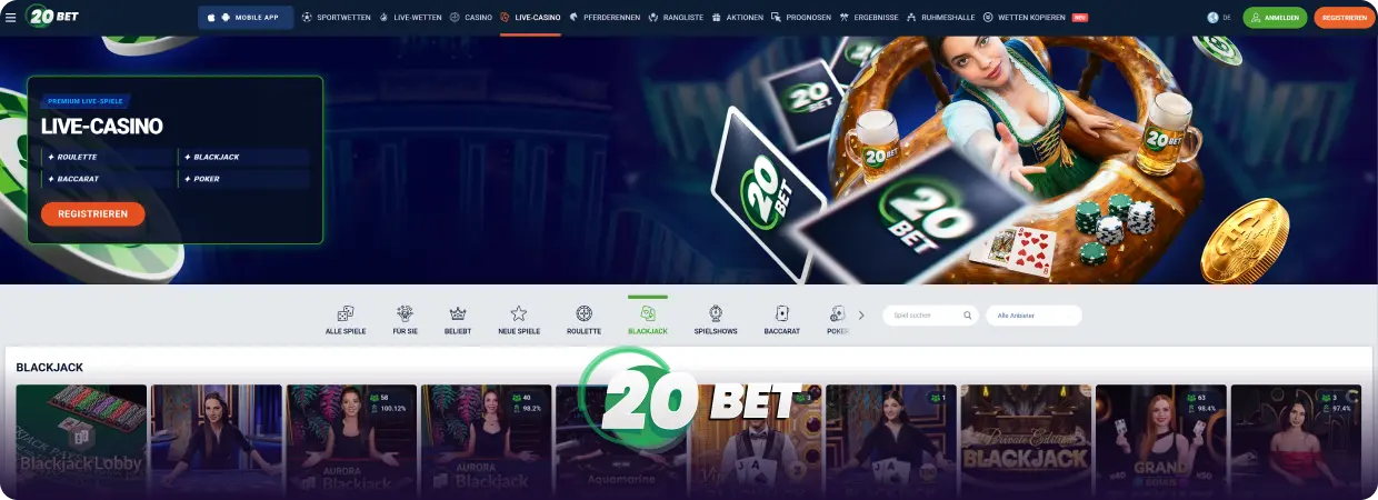 20Bet Casino-Spiele 20Bet Casino-Spiele
